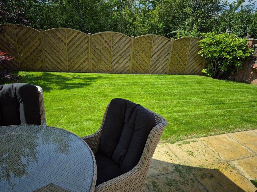 eautiful healthy green lawn maintained by Complete Value Lawncare in Wakefield
